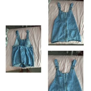 Denim overall dress from Forever 21!